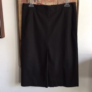 THEORY STRETCH WOOL CAREER PENCIL MIDI SKIRT 4